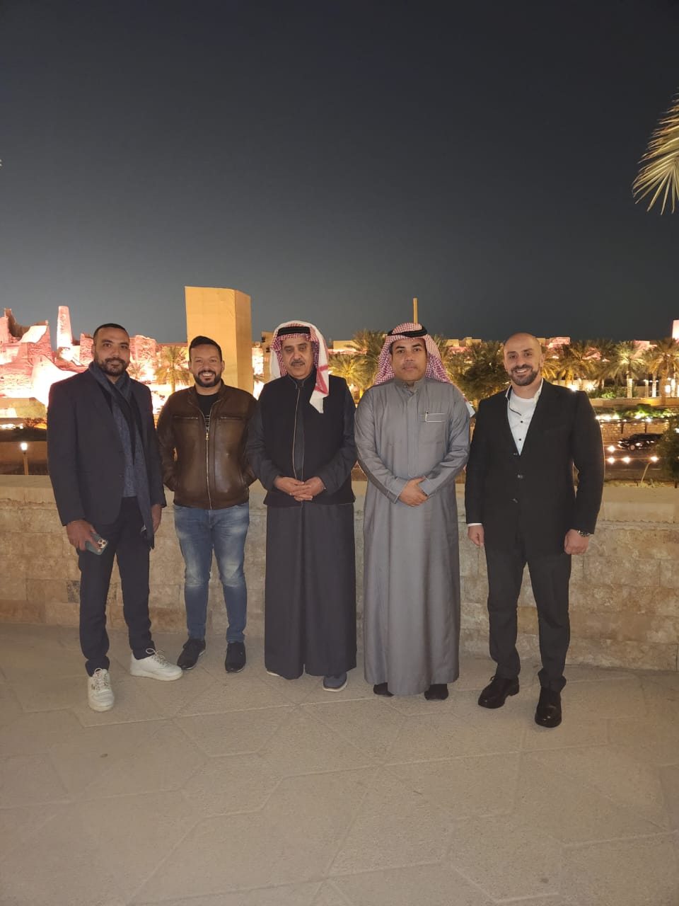 ———— ———— —— —————— ———————— - Ahmed Waheeb with economic leaders